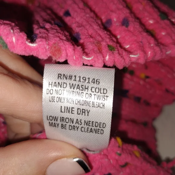 JODIFL Pink Cable Knit Cardigan - fits like Large - Picture 8 of 9